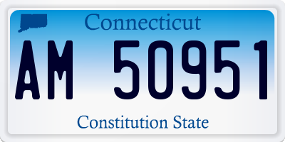 CT license plate AM50951