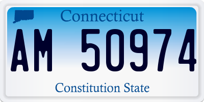 CT license plate AM50974