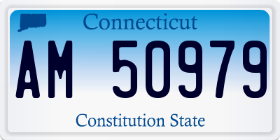 CT license plate AM50979