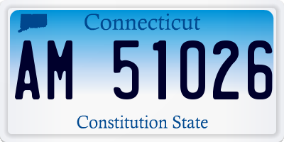 CT license plate AM51026