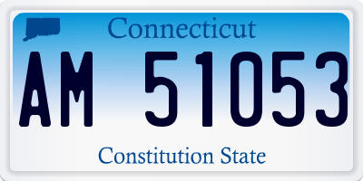 CT license plate AM51053