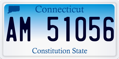 CT license plate AM51056