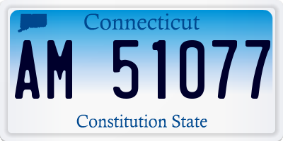 CT license plate AM51077
