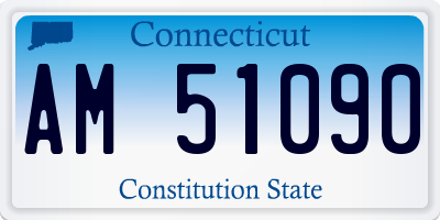 CT license plate AM51090