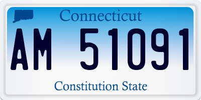 CT license plate AM51091