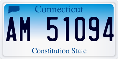CT license plate AM51094