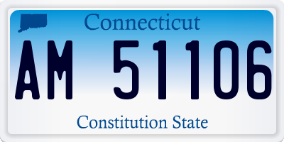 CT license plate AM51106
