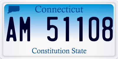 CT license plate AM51108