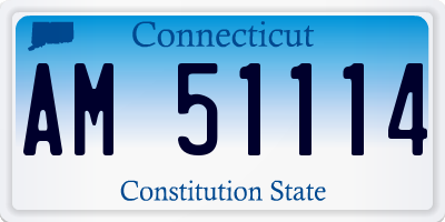 CT license plate AM51114