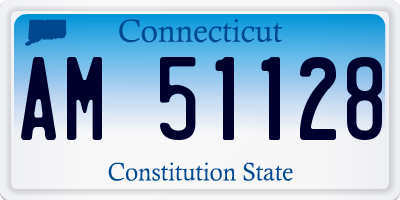 CT license plate AM51128