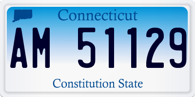 CT license plate AM51129