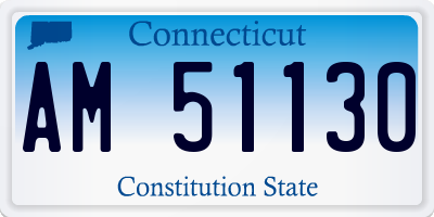 CT license plate AM51130