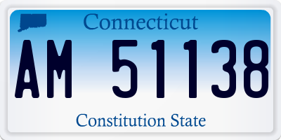 CT license plate AM51138