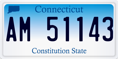CT license plate AM51143