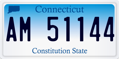 CT license plate AM51144