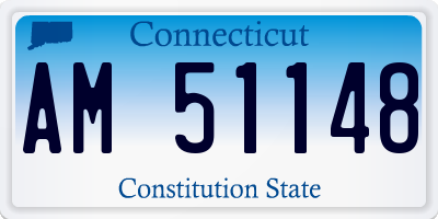 CT license plate AM51148