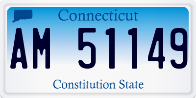 CT license plate AM51149