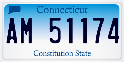 CT license plate AM51174