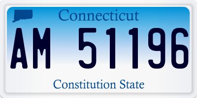 CT license plate AM51196