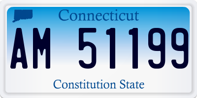 CT license plate AM51199