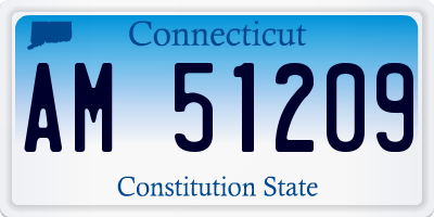 CT license plate AM51209