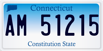 CT license plate AM51215