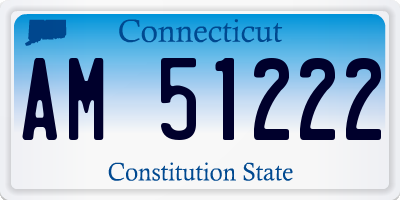 CT license plate AM51222