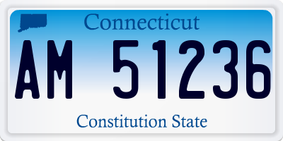 CT license plate AM51236