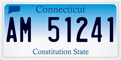 CT license plate AM51241