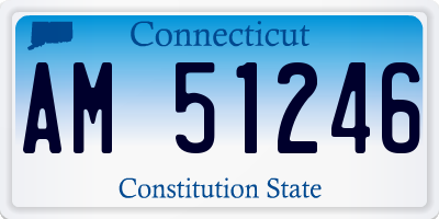CT license plate AM51246