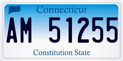 CT license plate AM51255
