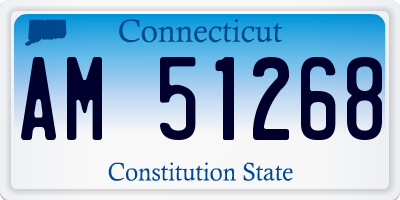 CT license plate AM51268