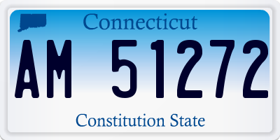 CT license plate AM51272