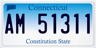 CT license plate AM51311