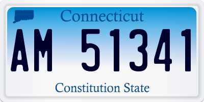 CT license plate AM51341