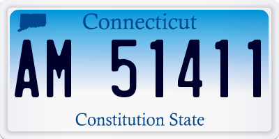 CT license plate AM51411