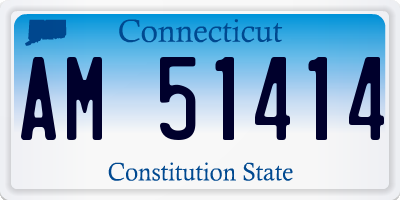 CT license plate AM51414