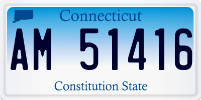 CT license plate AM51416