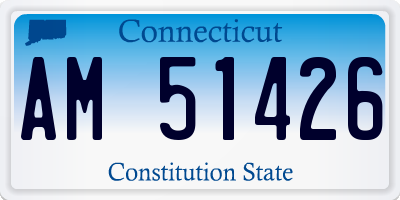 CT license plate AM51426
