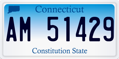 CT license plate AM51429