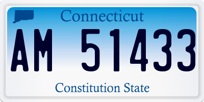 CT license plate AM51433