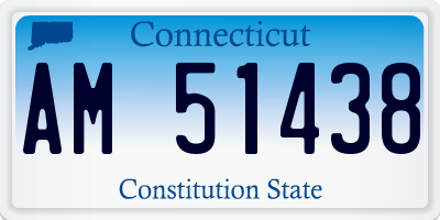 CT license plate AM51438