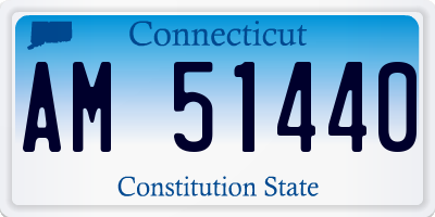 CT license plate AM51440