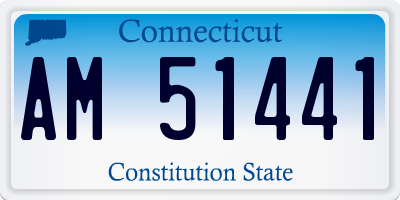 CT license plate AM51441