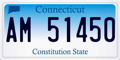 CT license plate AM51450