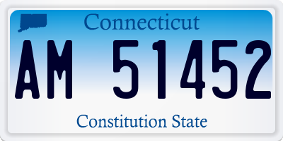 CT license plate AM51452