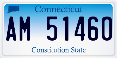 CT license plate AM51460