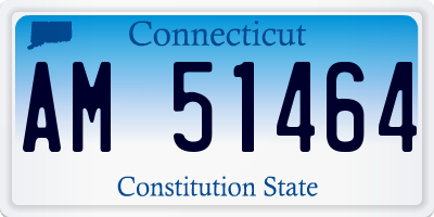 CT license plate AM51464