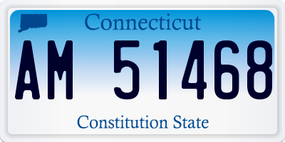 CT license plate AM51468