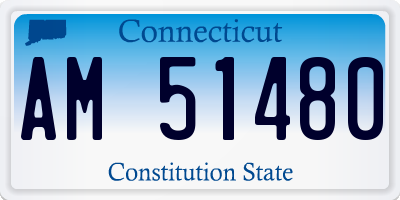 CT license plate AM51480
